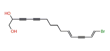 (E,E)-16-Bromo-11,15-hexadecadiene-3,5,13-triyne-1,2-diol